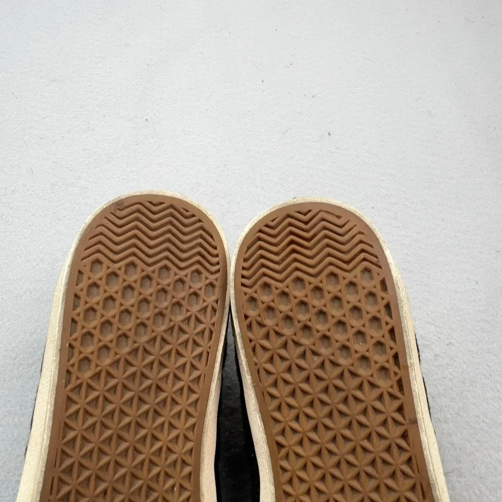 Tory Burch Shearling Wool Felt Shoes Womens Size 9 Brown Low Top Casual Sneakers